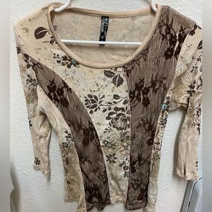 Y2K quarter selve top super cute